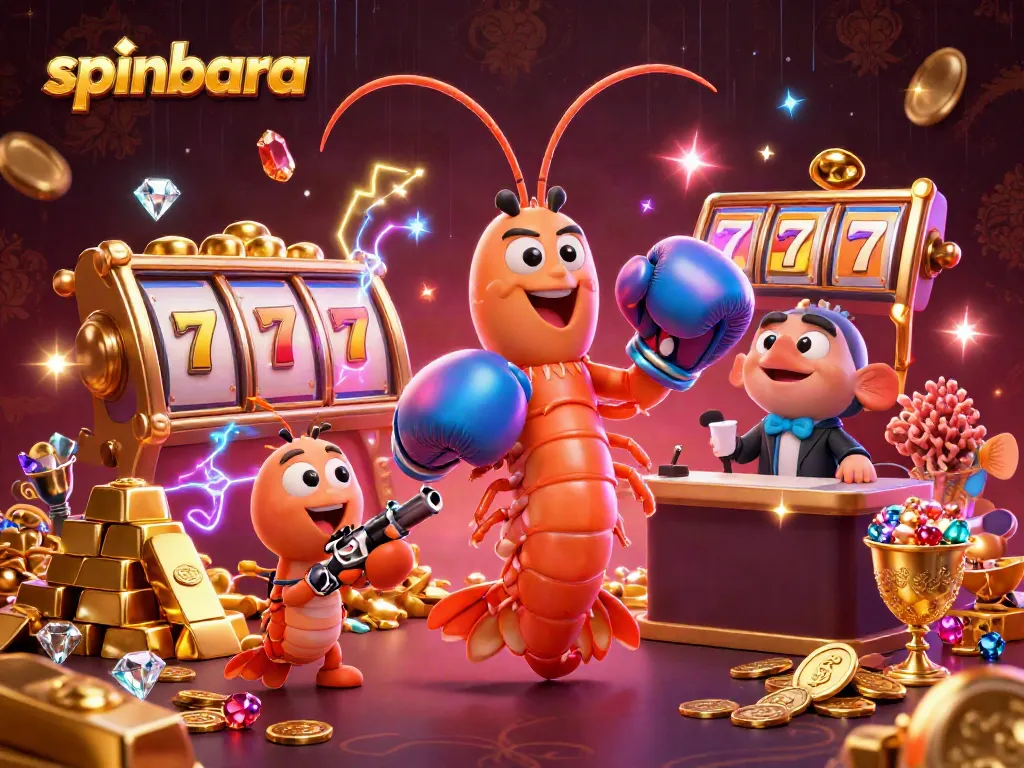 Engage in thrilling games and bonuses at Spinbara Casino, featuring dynamic gambling action.